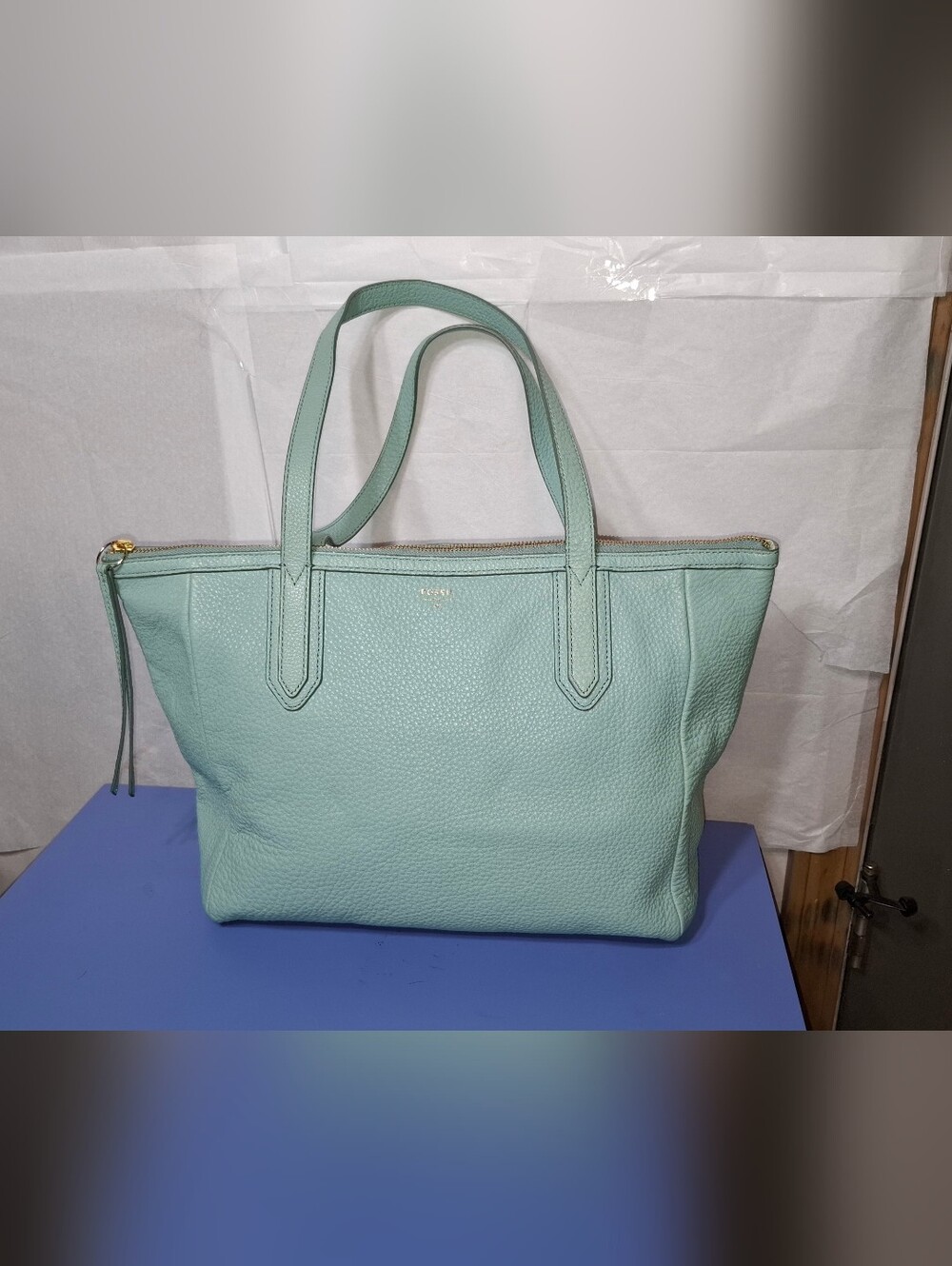 Fossil Peebled Leather Sydney Shopper Tote Bag - Picture 8 of 10